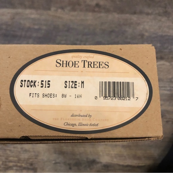 Vintage Cedar Wooden Shoe Trees Sz M Men's Florsheim NIB never used - Picture 8 of 8